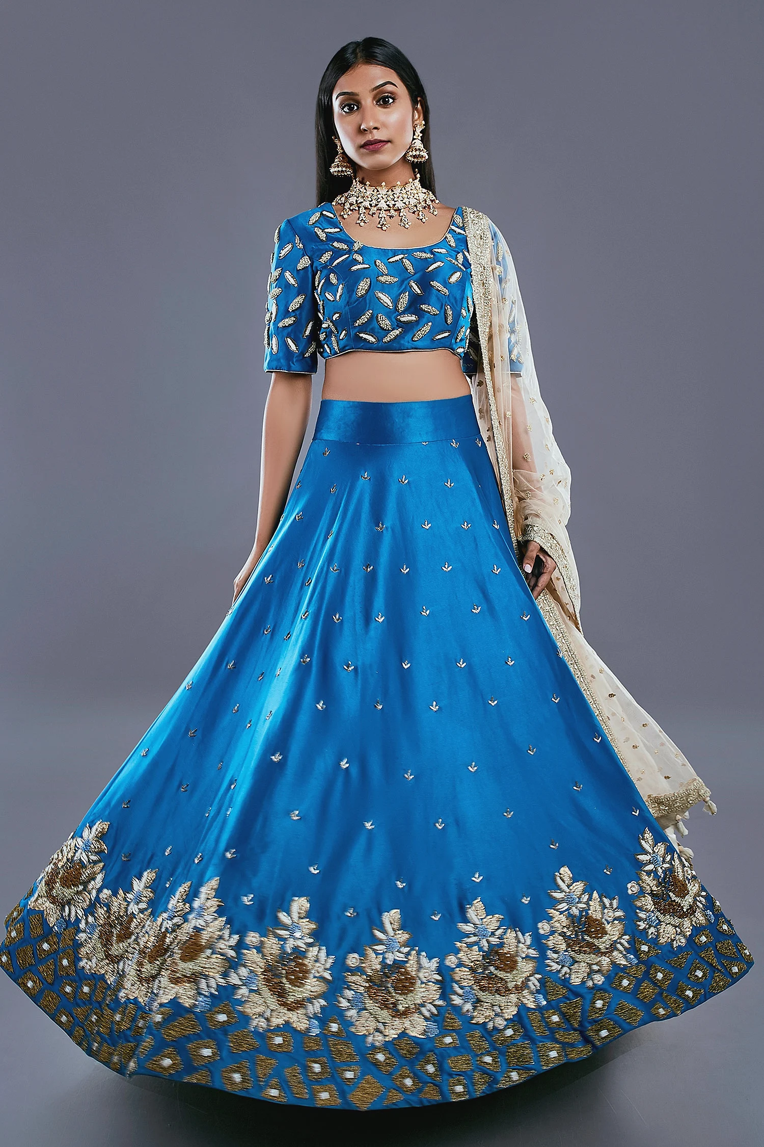 Zardozi Embroidered Lehenga Set