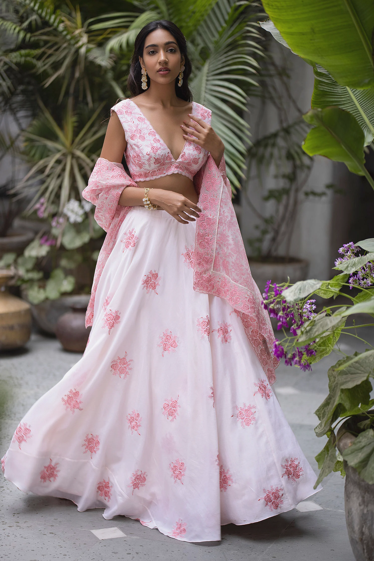 Handwoven Chanderi Lehenga Set
