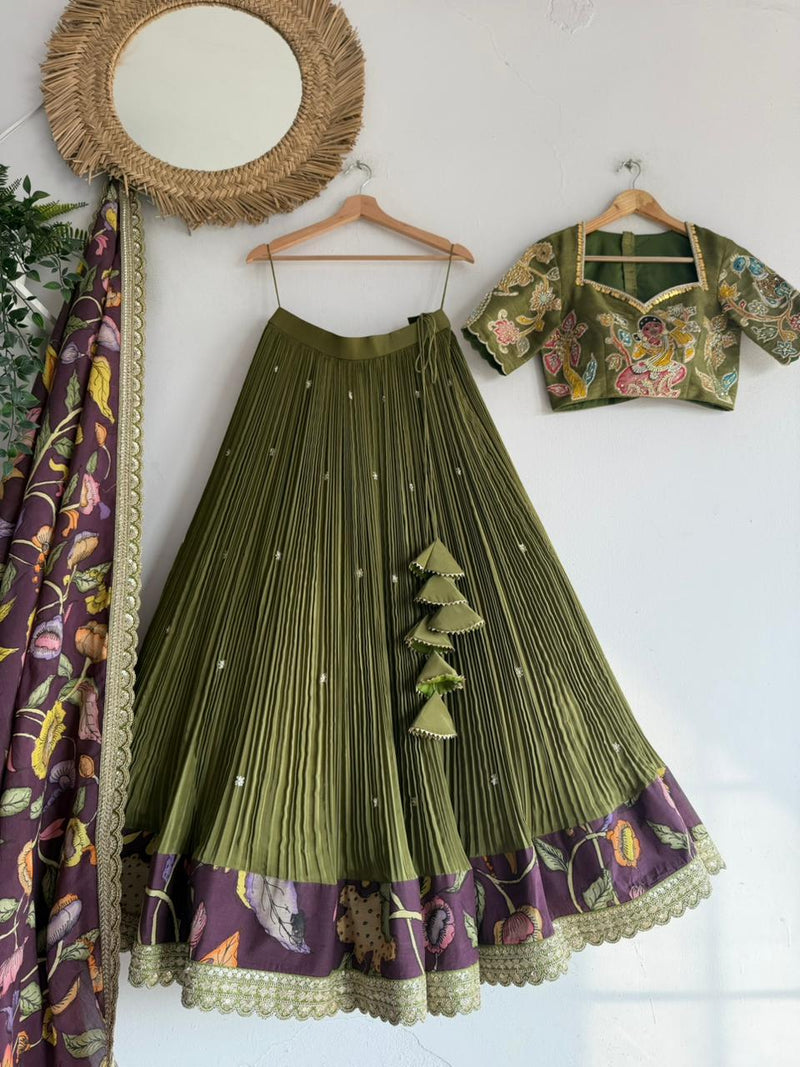 Crape lehengas