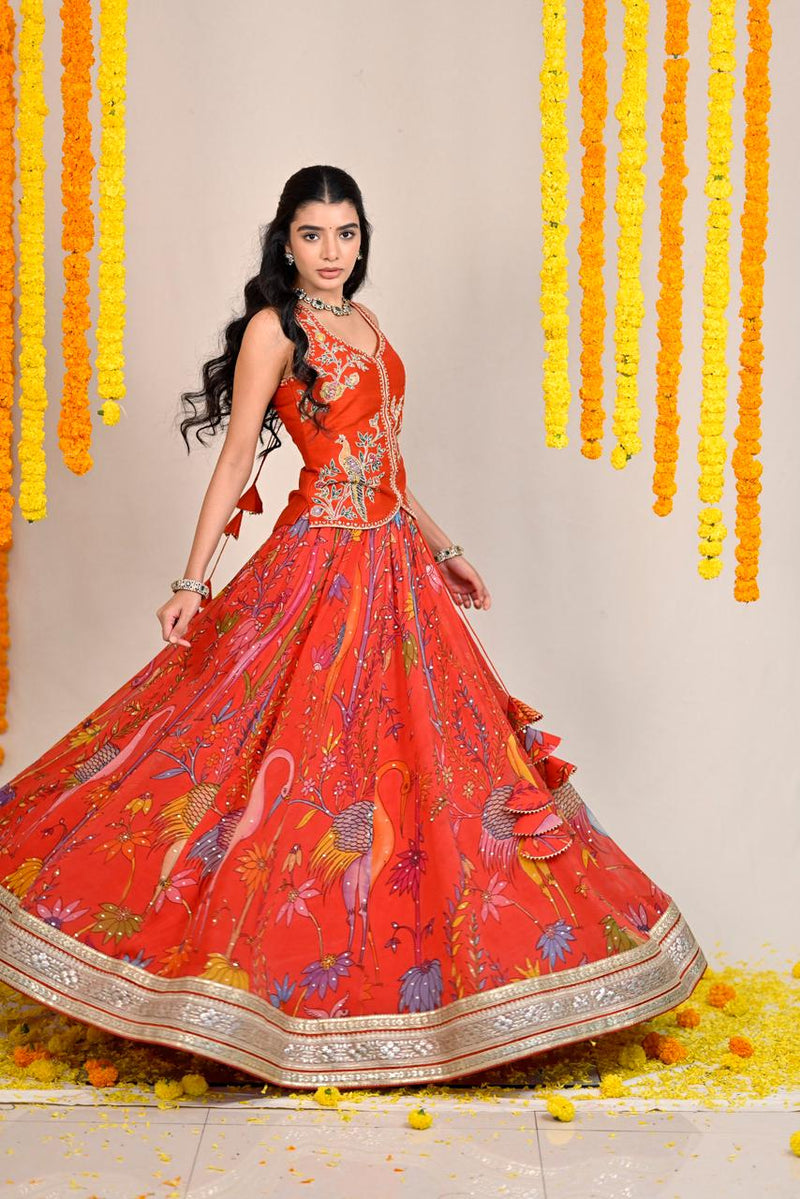 Kalamkari lehengas